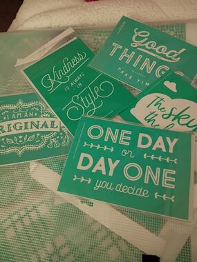 Chalk Couture Teal Inspirational Wall Decal Set